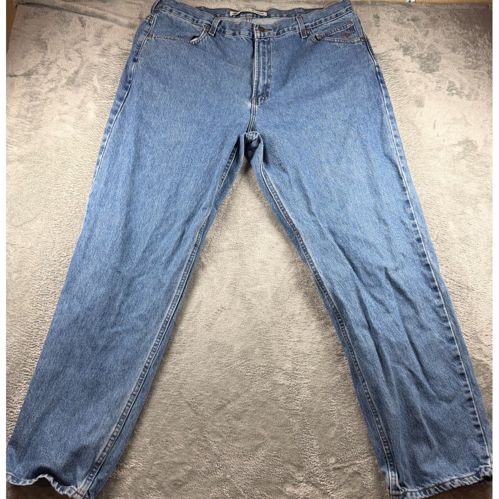 Harley Davidson Jeans Men's 42x33 Blue Denim Motorcycle Biker Relaxed Fit